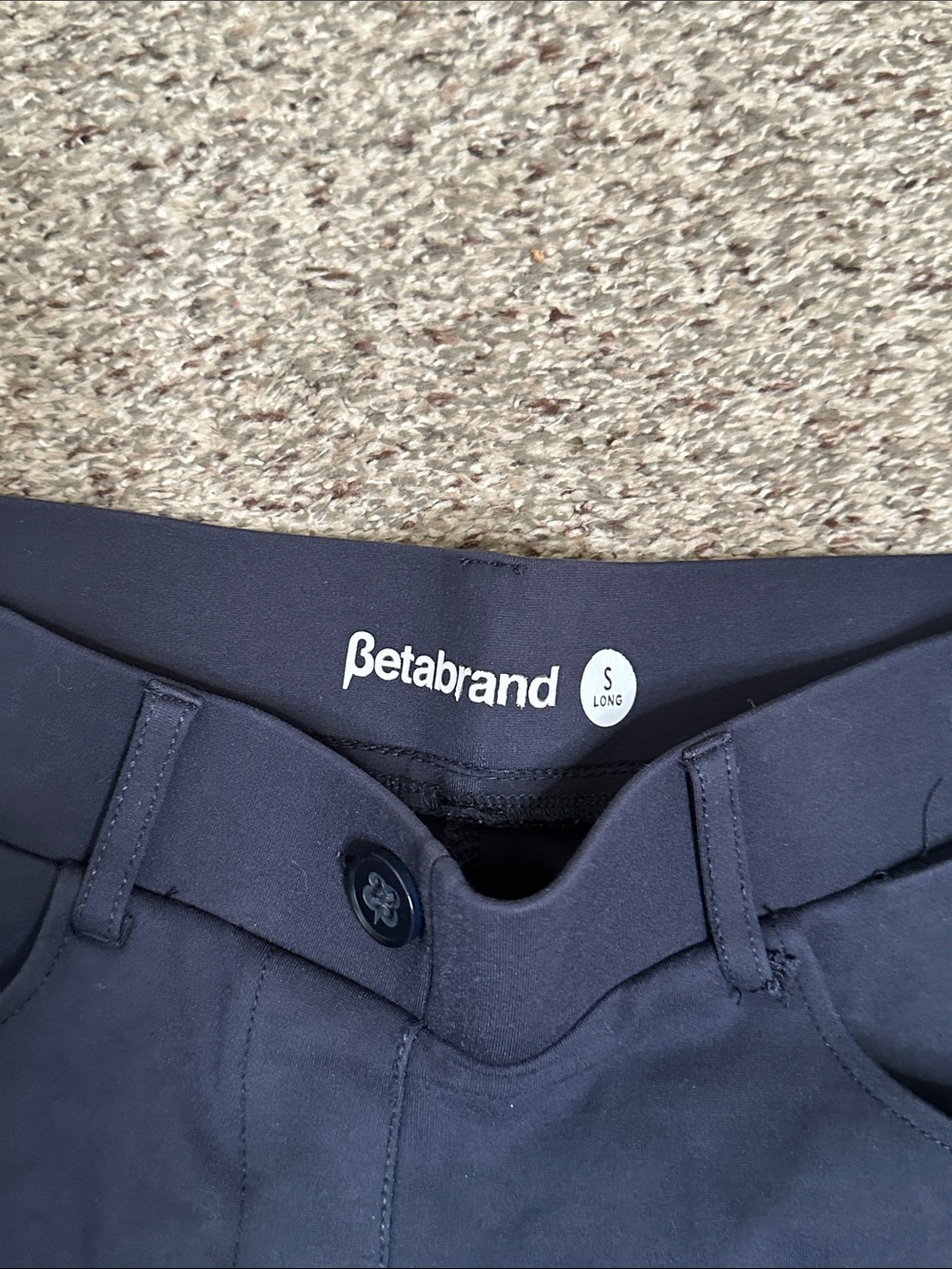 Betabrand Navy blue Straight-Leg Pants pant size small long - Picture 4 of 6